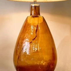 Nkuku Baba Glass Lamp Large Tall