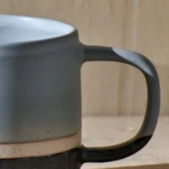 Nkuku Enesta Dipped Mug In Dusty Blue