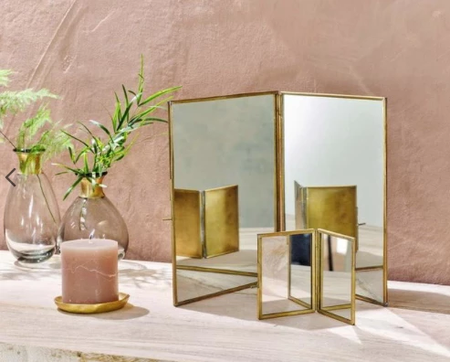 Nkuku Kiko Folding Mirror Small 3 Nkuku Kiko Folding Mirror Small