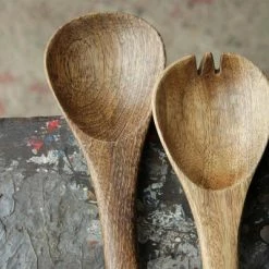 Nkuku Mango Wood Salad Servers (set Of 2)
