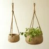 Nkuku Wampu Hanging Planter Distressed Terracotta Large