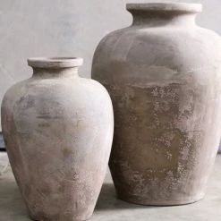 Nkuku Affiti Clay Tapered Pot By