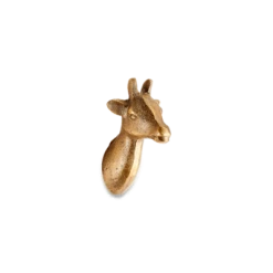 Nkuku Giraffe Wall Hook Brass