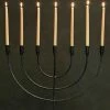 Nkuku Mbata Giant Brass Candelabra In Antique Black