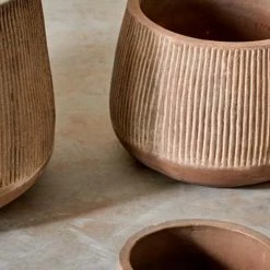 Nkuku Small Terracotta Wampu Wide Planter