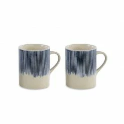 Nkuku White & Blue Large Karuma Mug