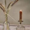 Nkuku Sirsa Glass Tall Candlestick Clear