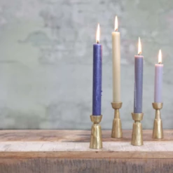 Nkuku Jahi Brass Candlestick - Large