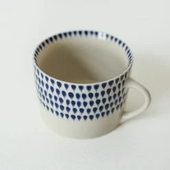 Nkuku Indigo Drop Ceramic Mug - Large 10 Nkuku Indigo Drop Ceramic Mug - Large