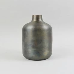 Nkuku Boro Iron Straight Vase - Large