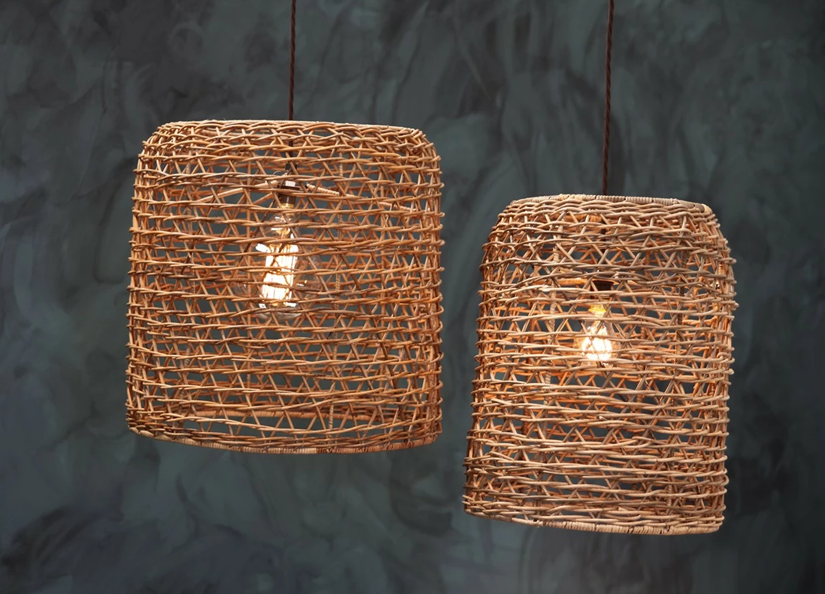 Nkuku Large Cylinder Rattan Lampshade 3 Nkuku Large Cylinder Rattan Lampshade