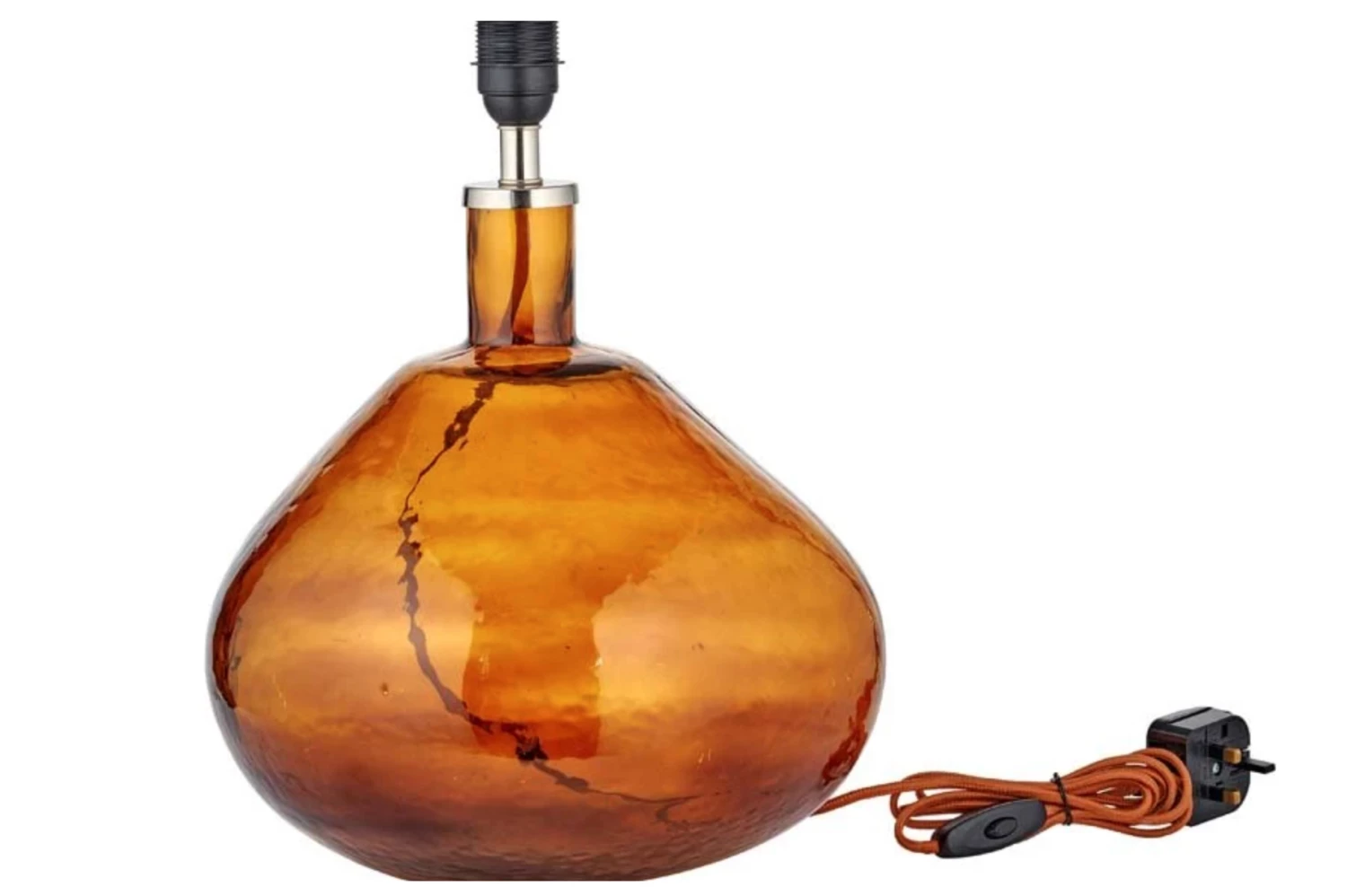 Nkuku Baba Glass Lamp In Burnt Amber Large 1 Nkuku Baba Glass Lamp In Burnt Amber Large