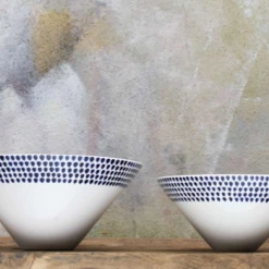 Nkuku Indigo Drop Serving Bowl - Small