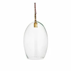 Nkuku Otoro Glass Pendant Light - Large Oval