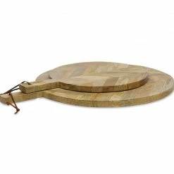 Nkuku Large Herringbone Mango Pizza Board