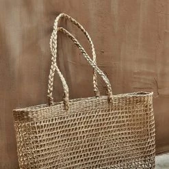 Nkuku Large Natural Sea Grass Shopper Bag