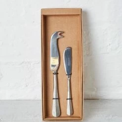 Nkuku Osko Silver Cheese Butter Knife