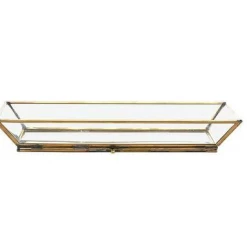 Nkuku Glass Brass Photo Tray