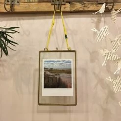 Nkuku Petit cadre kiko portrait en laiton