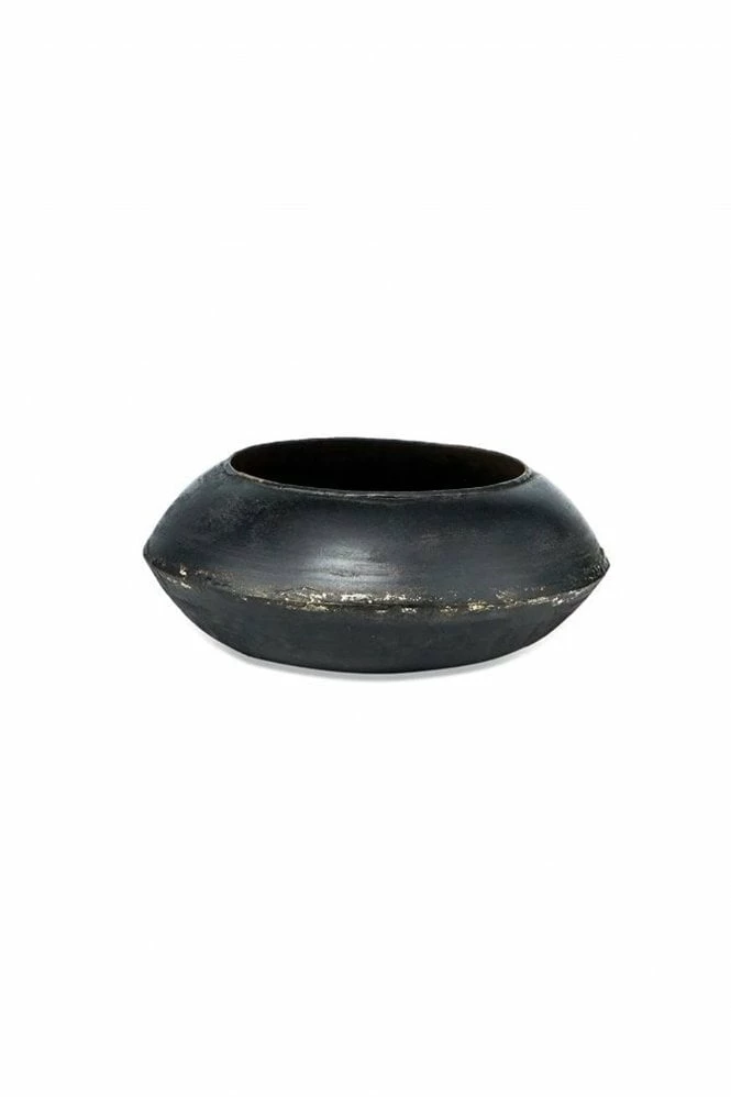 Nkuku Small Endo Reclaimed Iron Round Planter 1 Nkuku Small Endo Reclaimed Iron Round Planter
