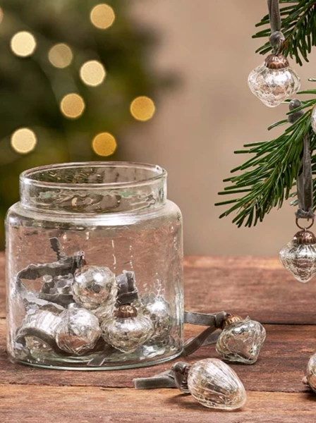 Nkuku Adisa Bauble Jar Antique Silver 3 Nkuku Adisa Bauble Jar Antique Silver