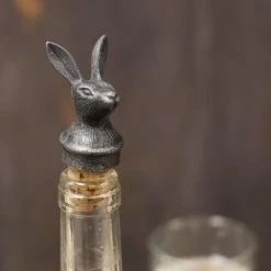Nkuku Antique Iron Hare Bottle Stopper