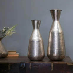 Nkuku Small Negana Etched Brass Vase