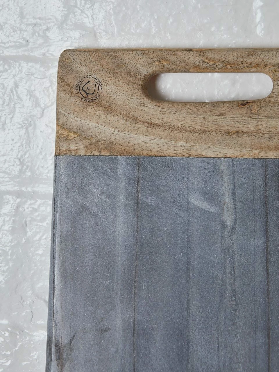 Nkuku Bwari Large Grey Marble And Mango Wood Platter 6 Nkuku Bwari Large Grey Marble And Mango Wood Platter