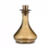 Nkuku Sepia Sirsa Glass Candlestick - Tapered
