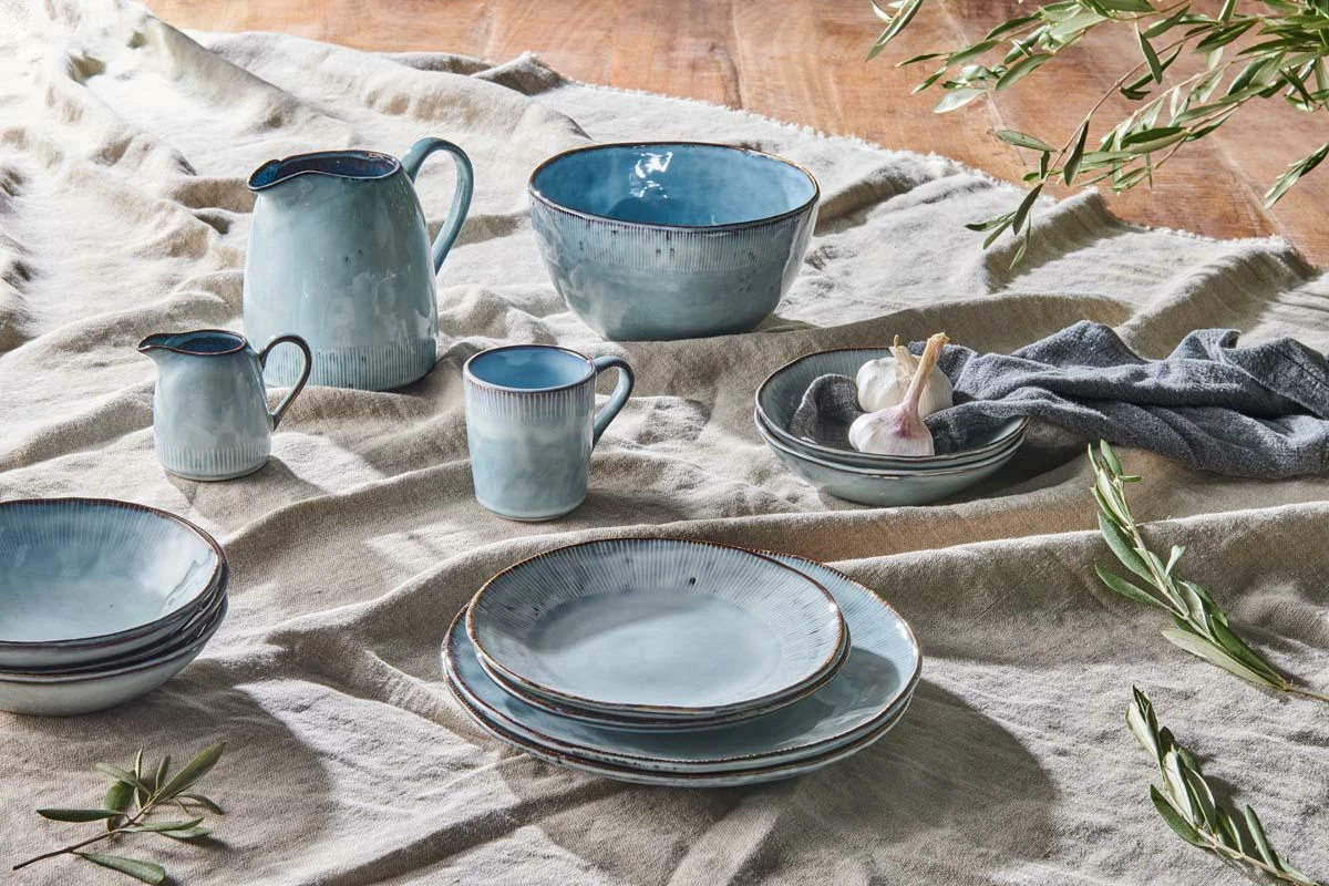 Nkuku Dusty Blue Malia Bowl 4 Nkuku Dusty Blue Malia Bowl