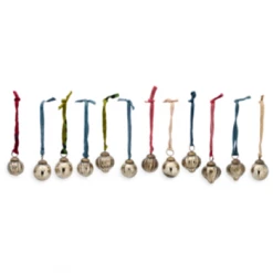 Nkuku Dew Drop Baubles - Antique Gold - Set of 12