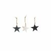 Nkuku Set of 3 Black White and Grey Morwa Marble Stars
