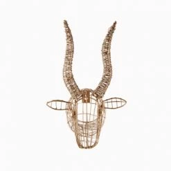 Nkuku Mini Wire Bull Head Trophy