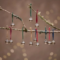 Nkuku Dew Drop Baubles - Antique Gold - Set of 12