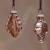 Nkuku Bhara Oak Leaf Bauble In Antique Rust