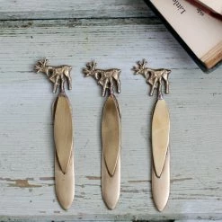 Nkuku Brass Stag Bookmark