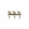 Nkuku Elephant Brass Wall Hooks