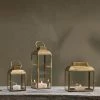 Nkuku Tall Antique Brass Lantern