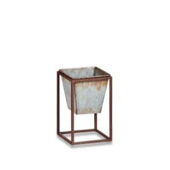 Nkuku Narlu Zinc Planter Stand Small