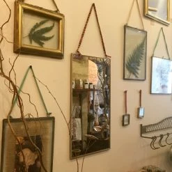 Nkuku Kiko Rectangular Brass Mirror