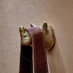 Nkuku Rhinoceros Hook In Antique Brass