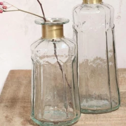 Nkuku Large Chara Hammered Bottle Decorative