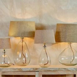 Nkuku Baba Glass Lamp - Clear Glass 6 Nkuku Baba Glass Lamp - Clear Glass