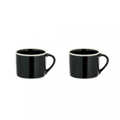 Nkuku Datia Small Mug Black Set Of Two