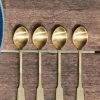 Nkuku Veeta Brushed Gold Tea Spoons Set Of 4