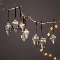 Nkuku Large Oiled Antique Khutu Baubles Set of 4 5 Nkuku Large Oiled Antique Khutu Baubles Set of 4