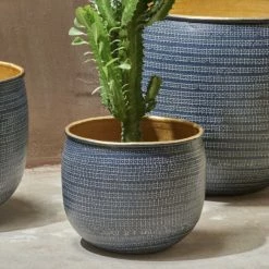 Nkuku Cache Pot Tembesi Finition Black