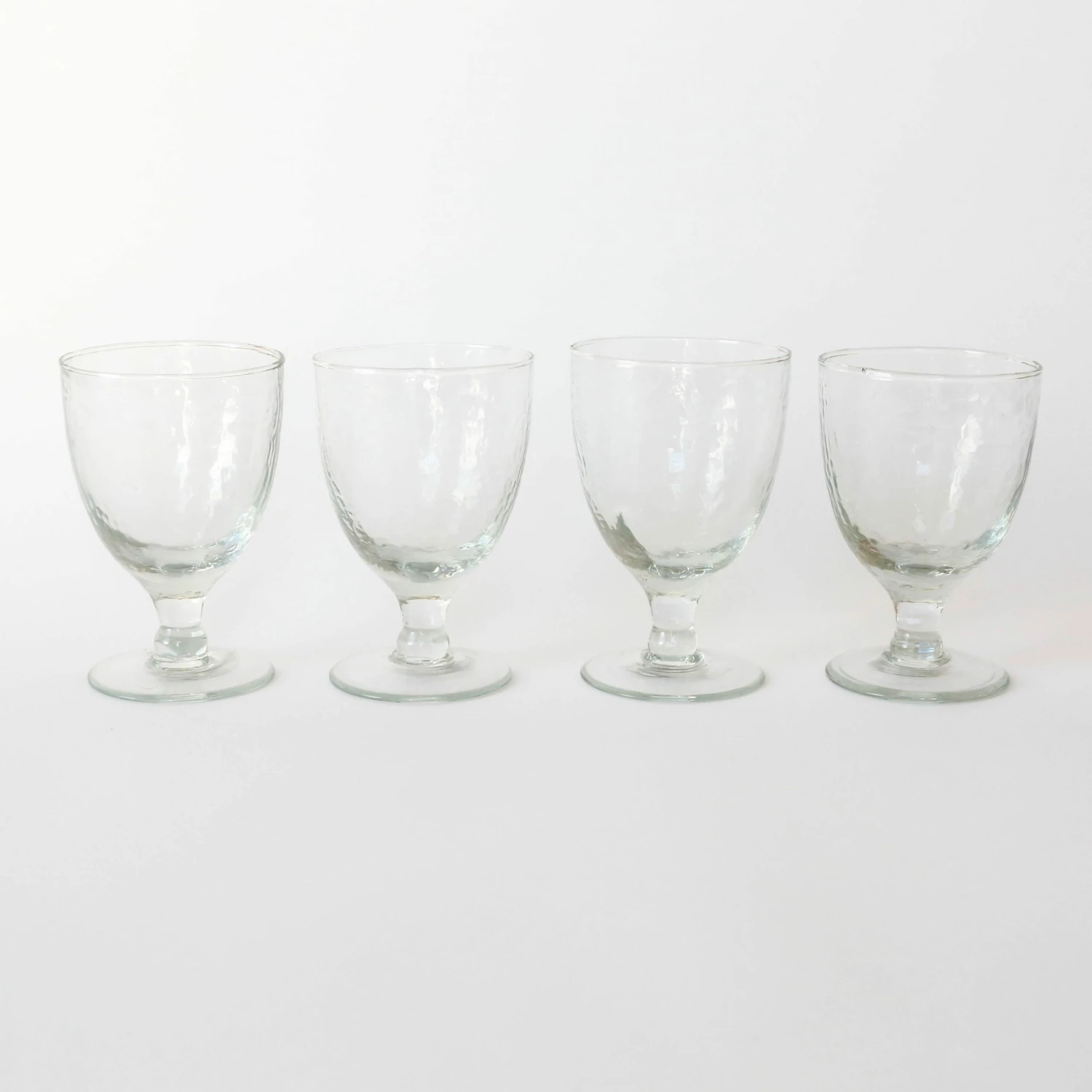 Nkuku Yala Hammered Wine Glass Set Of Four 4 Nkuku Yala Hammered Wine Glass Set Of Four