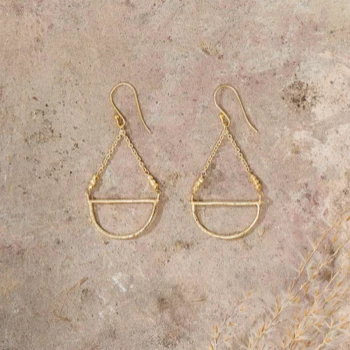 Nkuku Nuba Gold Earrings 2 Nkuku Nuba Gold Earrings