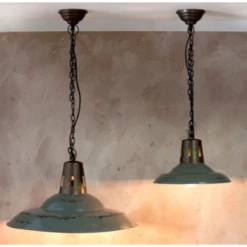 Nkuku Shimla Pendant - Distressed Grey - Small